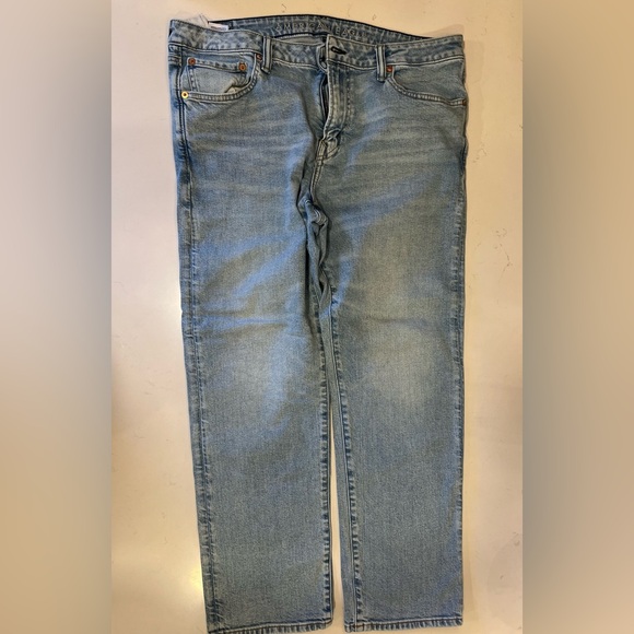 Men's Light Blue Jeans American Eagle Straight Flex 36x30 3 for $20 Bulk deal! - Picture 3 of 4